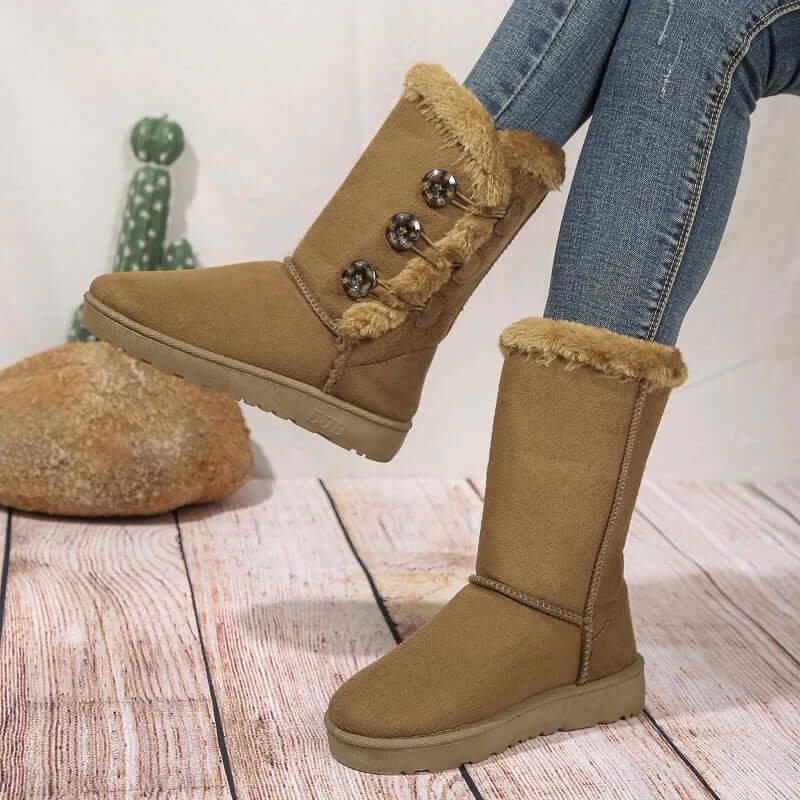 Women's Leather Winter Ankle Boots