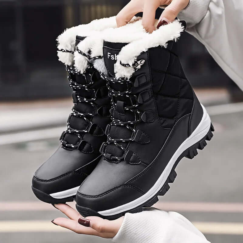 Women's Cozy Lace-Up Boots