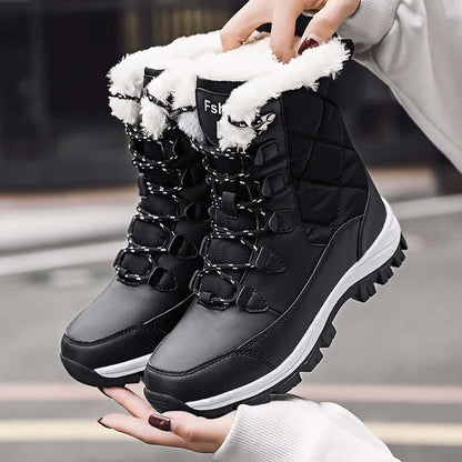 Women's Cozy Lace-Up Boots
