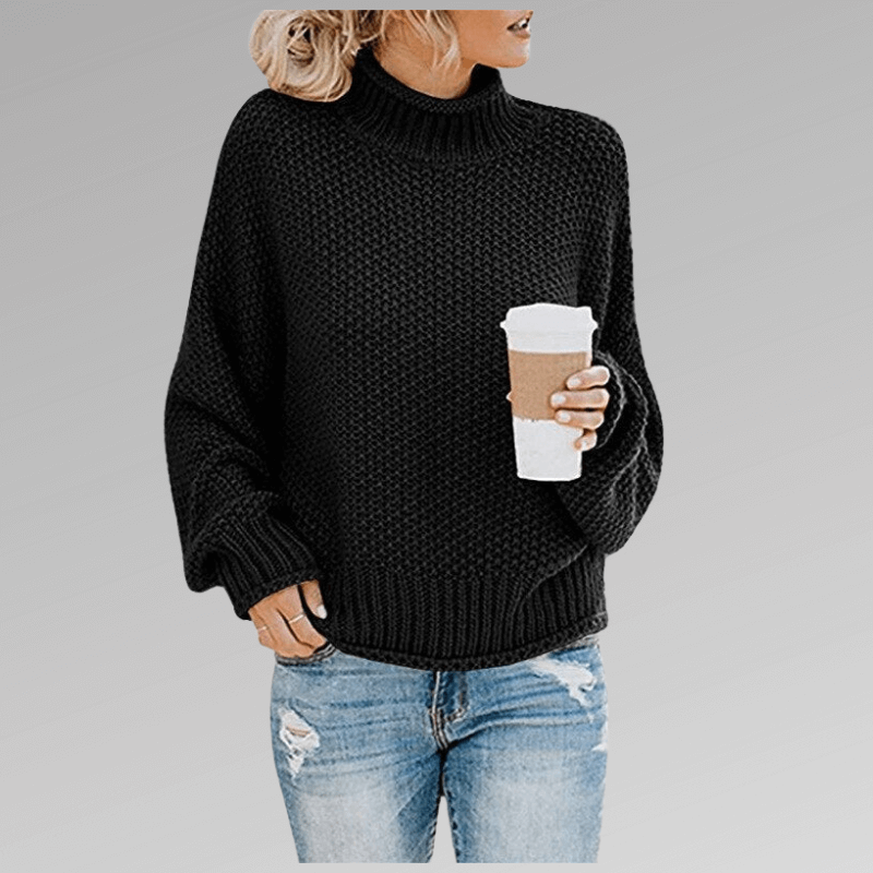 Women's Knitted High Neck Sweater