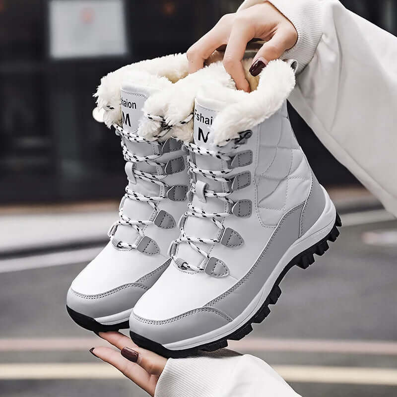 Women's Cozy Lace-Up Boots