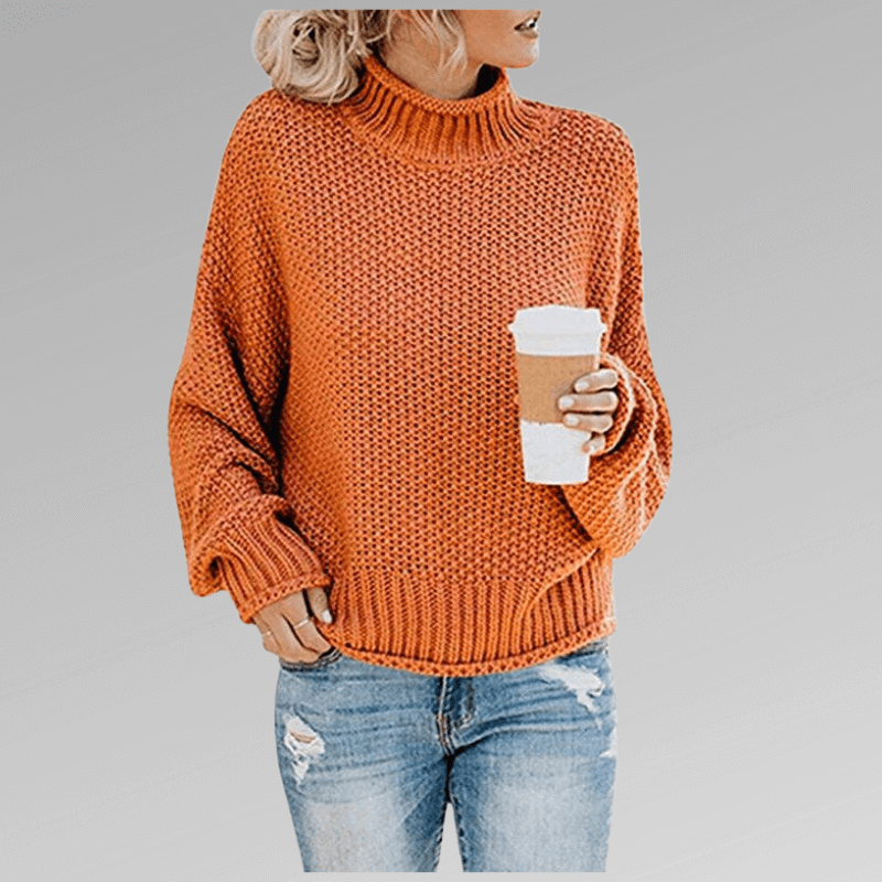 Women's Knitted High Neck Sweater
