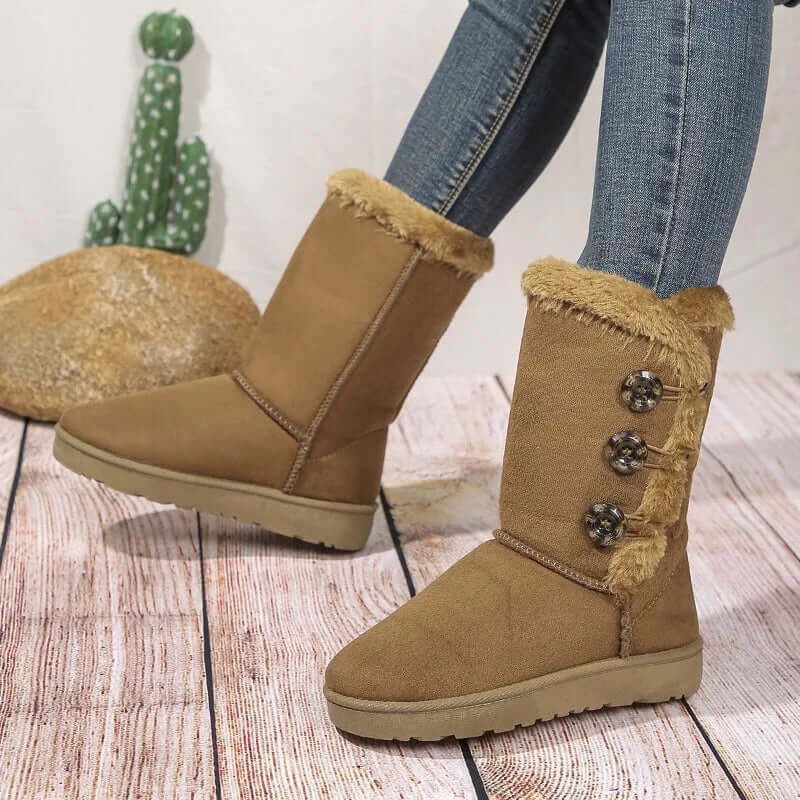 Women's Leather Winter Ankle Boots