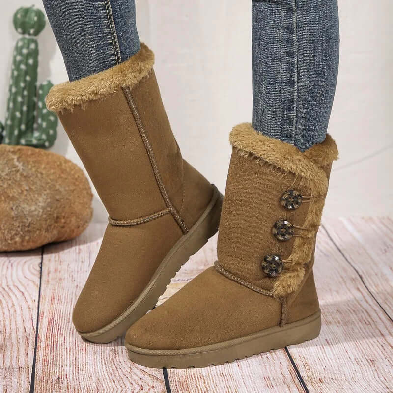 Women's Leather Winter Ankle Boots