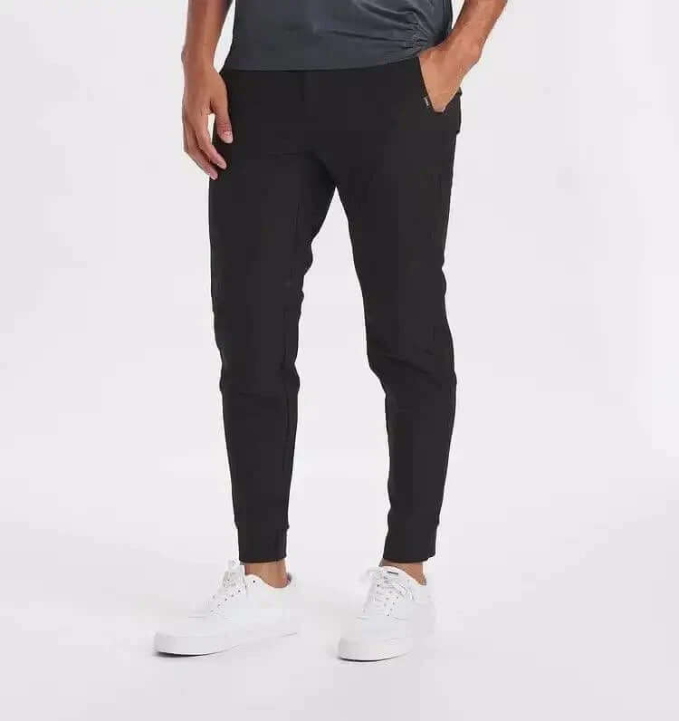 Men's Slim Fit Joggers with Elastic Cuffs