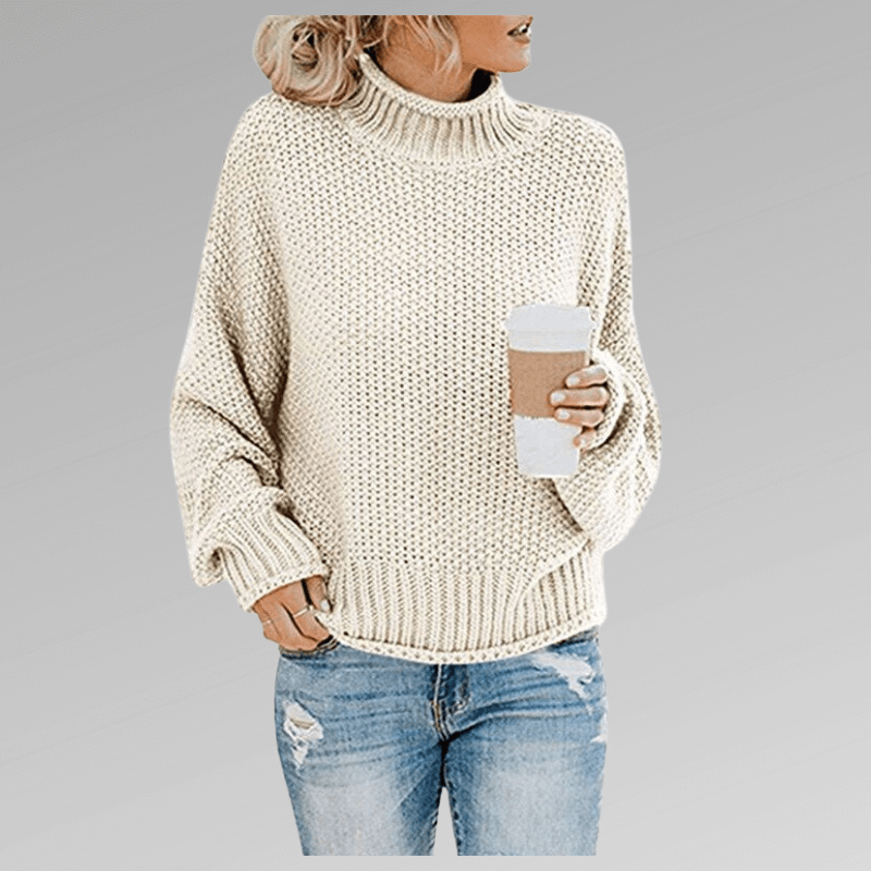 Women's Knitted High Neck Sweater