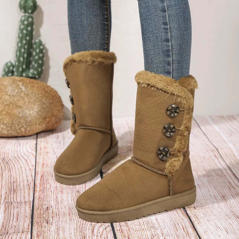 Women's Leather Winter Ankle Boots