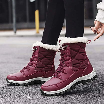 Women's Cozy Lace-Up Boots