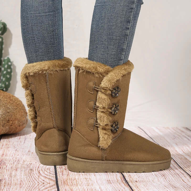 Women's Leather Winter Ankle Boots